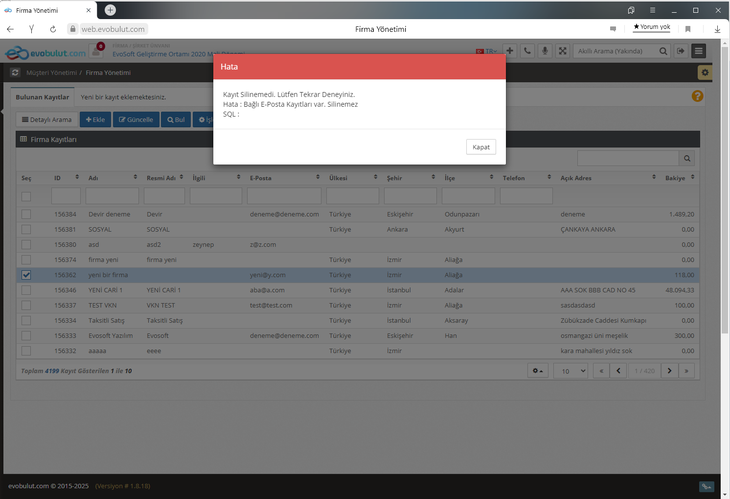 Firmalar Nasıl Silinir